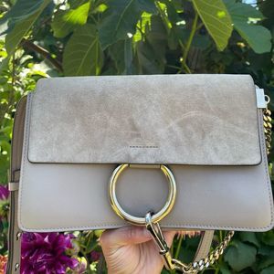 CHLOE Faye small leather shoulder bag